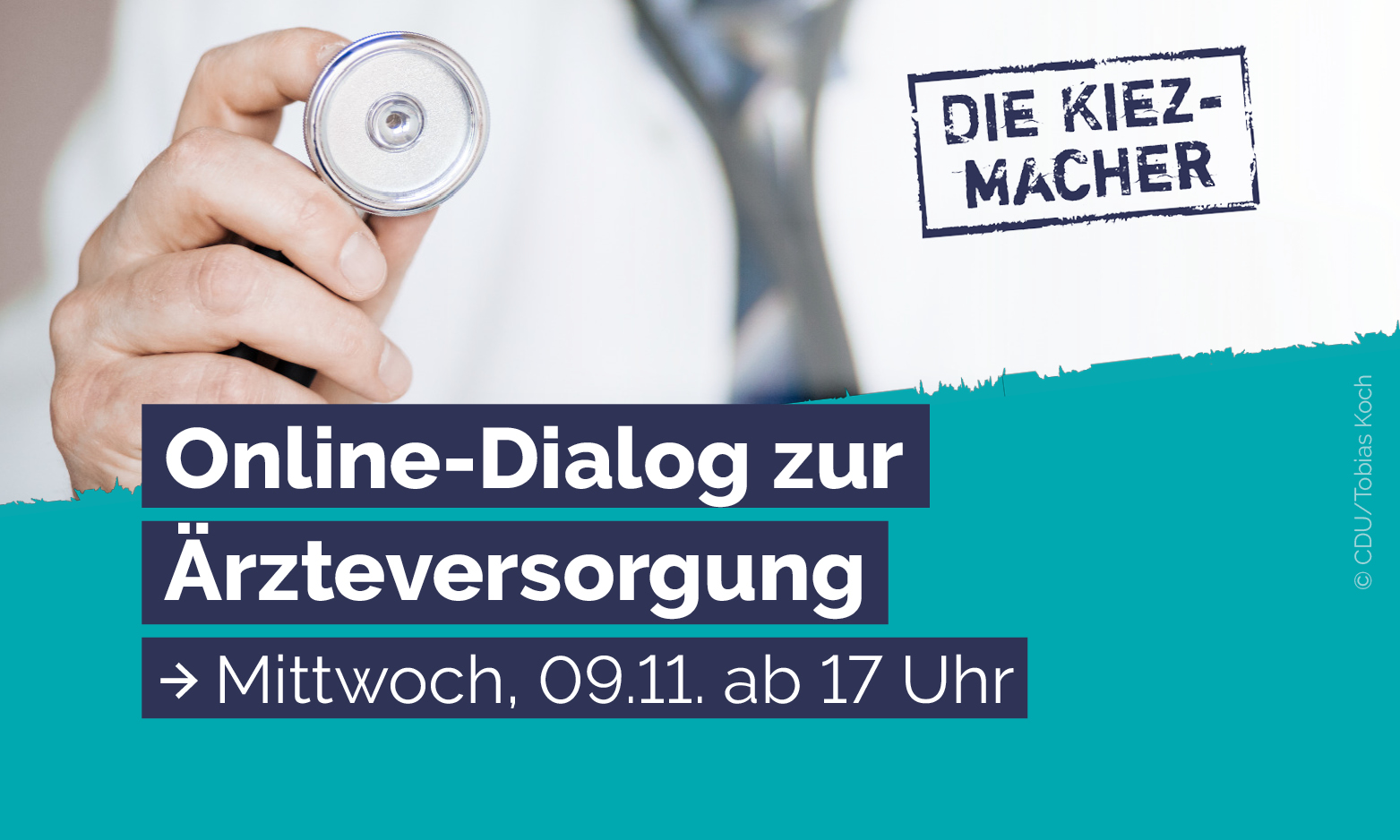 09.11. (17 Uhr): Kiezmacher Online-Dialog “Ärzteversorgung und aktuelle Gesundheitspolitik”