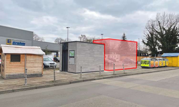 Hier finden Sie einen aktuellen Stand zu der vom Bezirksamt zugesagten Errichtung eines SB-Pavillons am alten Sparkassen Standort in Mahlsdorf-Süd.