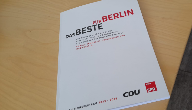 „Das Beste für Berlin“: Am gestrigen Montag haben die Berliner CDU und SPD ihren Koalitionsvertrag für die kommenden 3 ½ Jahre vorgestellt. Die 135 Seiten...